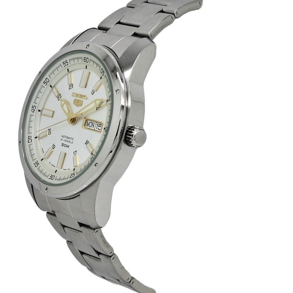 Seiko 5 Automatic Silver Dial Stainless Steel Men's Watch #SNKN11J1 - Watches of America #2