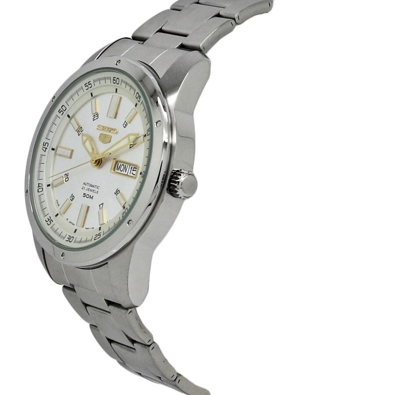 Seiko 5 Automatic Silver Dial Stainless Steel Men's Watch #SNKN11J1 - Watches of America #2