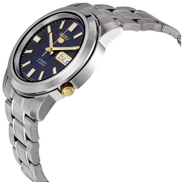Seiko 5 Automatic Stainless Steel Blue Dial Men's Watch #SNKK11 - Watches of America #2