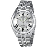 Seiko 5 Automatic White Dial Stainless Steel Men's Watch #SNKL29 - Watches of America