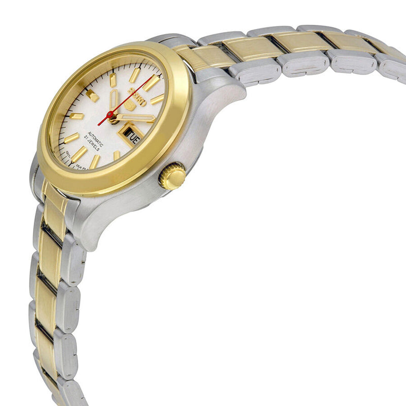 Seiko 5 Automatic White Dial Two-tone Ladies Watch #SYMD90 - Watches of America #2