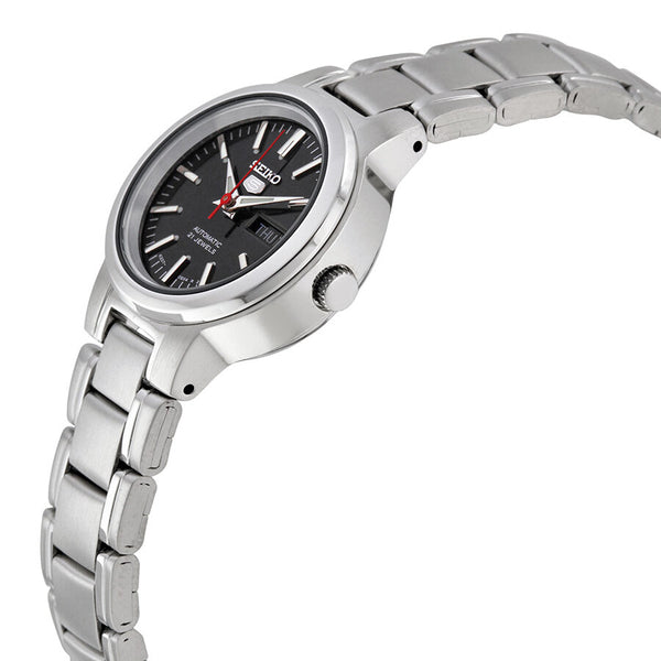 Seiko Series 5 Automatic Black Dial Ladies Watch #SYME43 - Watches of America #2