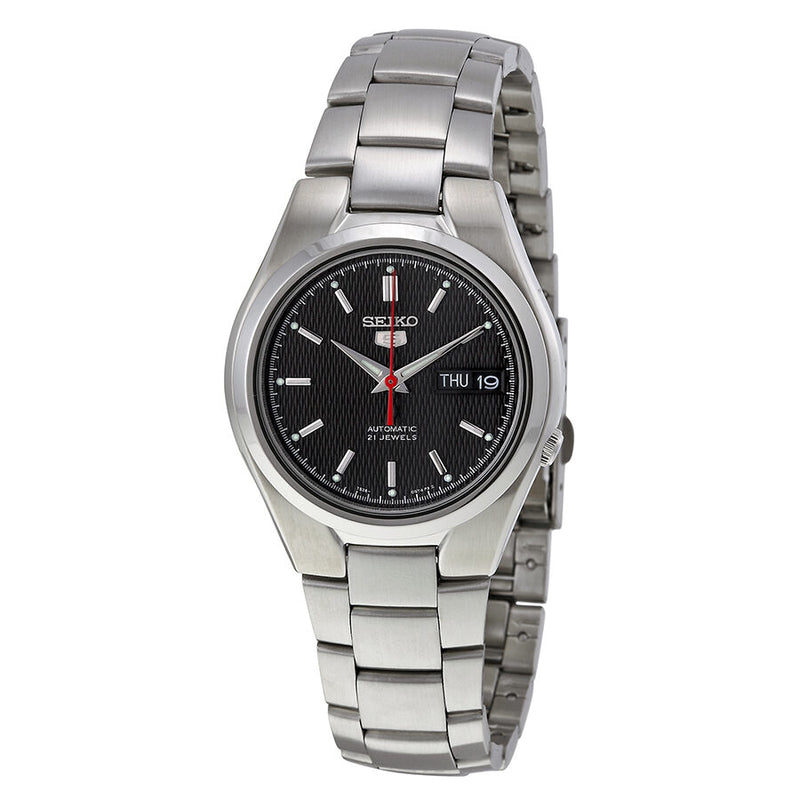 Seiko Series 5 Automatic Black Dial Men's Watch #SNK607 - Watches of America