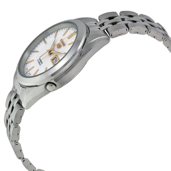 Seiko 5 Silver Dial Stainless Steel Men's Watch #SNKL17 - Watches of America #2