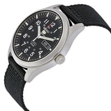 Seiko 5 Sport Automatic Black Canvas Men's Watch #SNZG15 - Watches of America #2