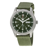 Seiko 5 Sport Automatic Khaki Green Canvas Men's Watch #SNZG09 - Watches of America