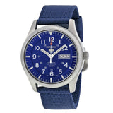 Seiko 5 Sport Automatic Navy Blue Canvas Men's Watch #SNZG11 - Watches of America