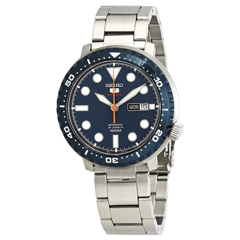 Seiko 5 Sports Automatic Blue Dial Men's Watch #SRPC63 - Watches of America