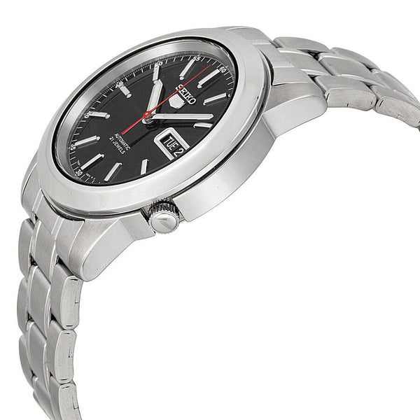 Seiko Automatic Black Dial Stainless Steel Men's Watch #SNKE53 - Watches of America #2