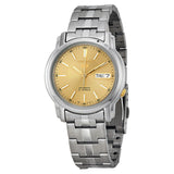 Seiko Automatic Champagne Dial Stainless Steel Men's Watch #SNKL81 - Watches of America