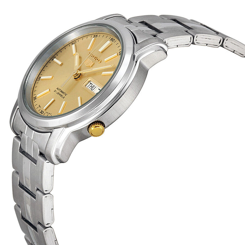 Seiko Automatic Champagne Dial Stainless Steel Men's Watch #SNKL81 - Watches of America #2