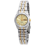 Seiko Automatic Gold Dial Two-tone Ladies Watch #SYMA37 - Watches of America
