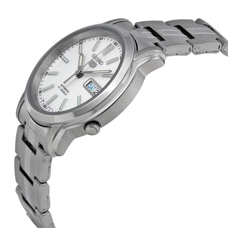 Seiko Automatic White Dial Stainless Steel Men's Watch #SNKL75 - Watches of America #2
