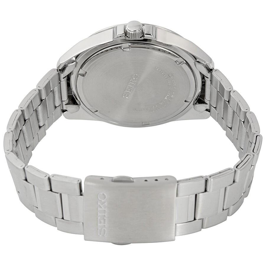 Seiko Black Dial Stainless Steel Men's Watch #SUR209 - Watches of America #3