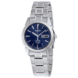 Seiko Blue Dial Titanium Men's Watch #SGG729 - Watches of America