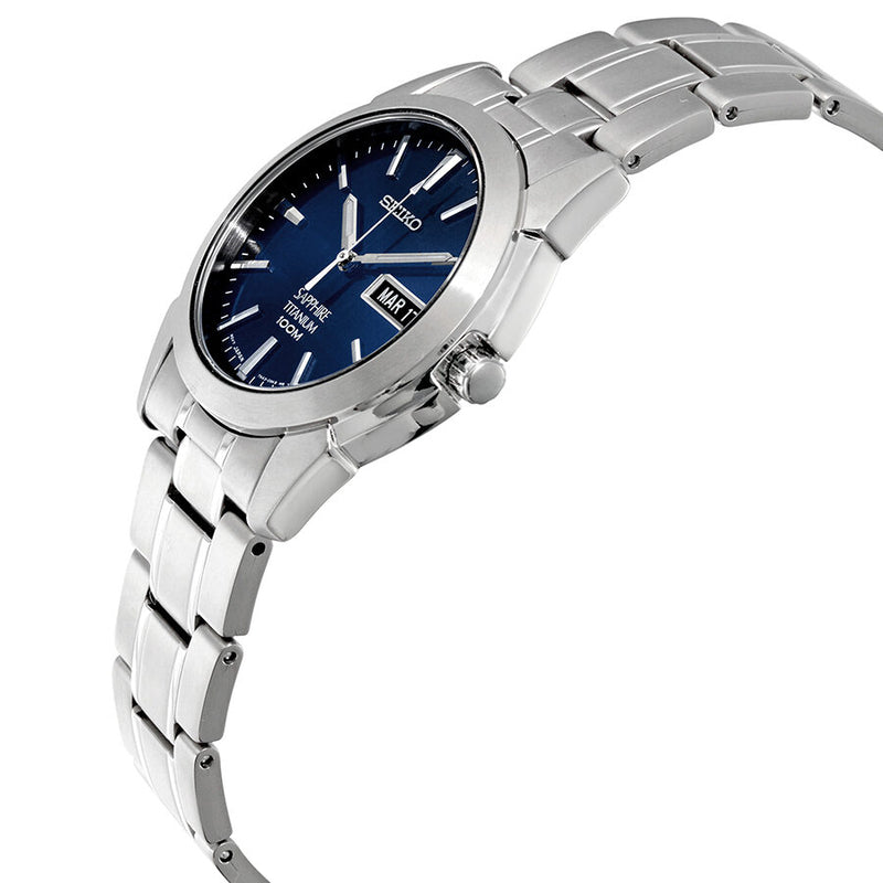 Seiko Blue Dial Titanium Men's Watch #SGG729 - Watches of America #2