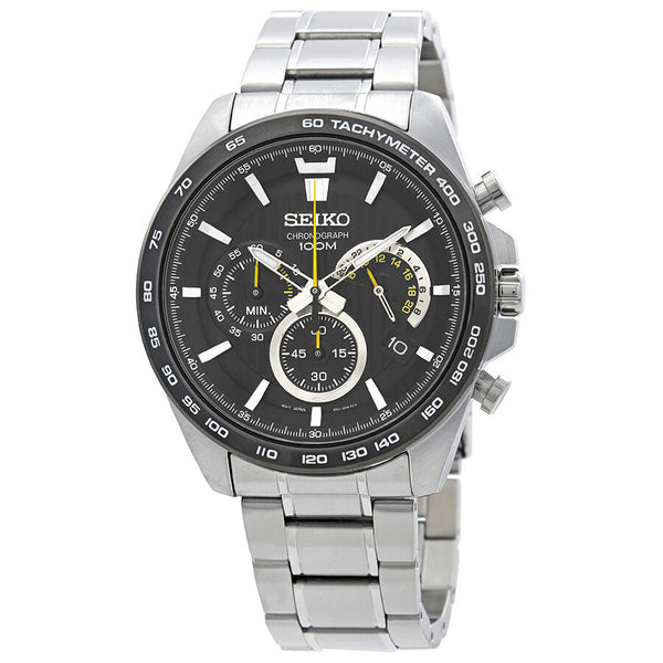 Seiko Chronograph Black Dial Men's Watch #SSB303P1 - Watches of America