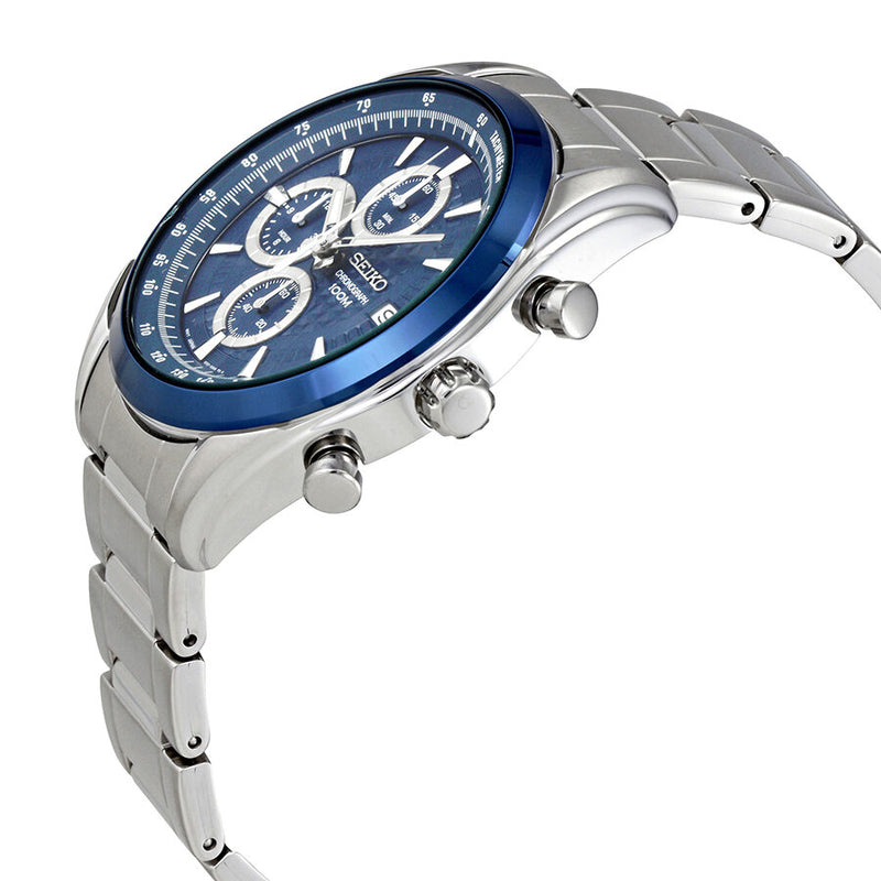 Seiko Chronograph Blue Dial Men's Watch #SSB177P1 - Watches of America #2