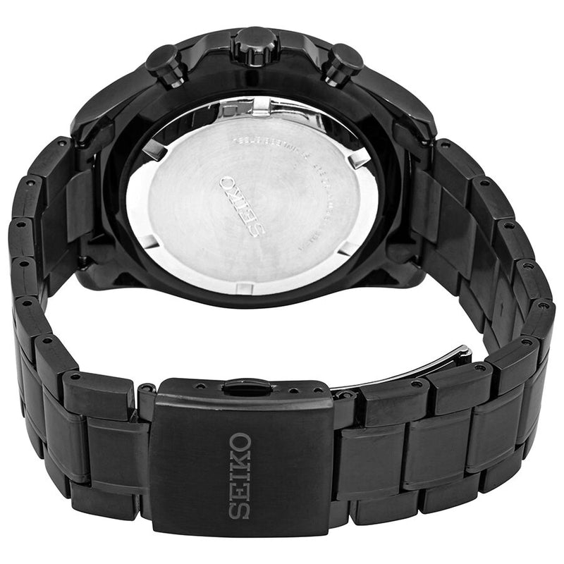 Seiko Chronograph Quartz Black Dial Black-plated Men's Watch #SSB311P1 - Watches of America #3
