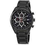 Seiko Chronograph Quartz Black Dial Men's Watch #SSB179P1 - Watches of America