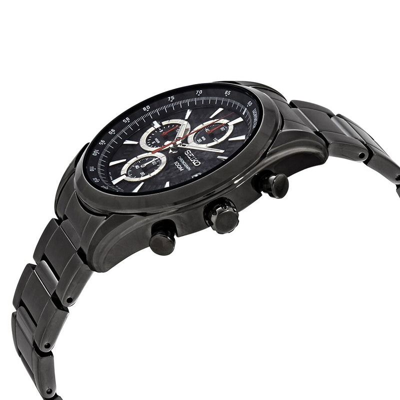 Seiko Chronograph Quartz Black Dial Men's Watch #SSB179P1 - Watches of America #2