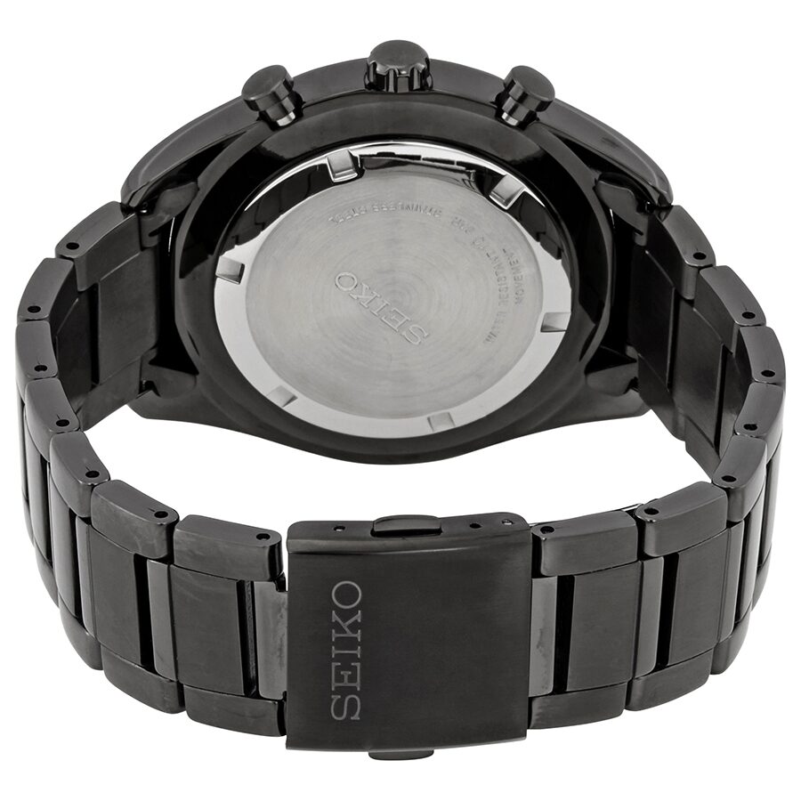 Seiko Chronograph Quartz Black Dial Men's Watch #SSB179P1 - Watches of America #3
