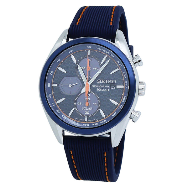 Seiko Chronograph Quartz Black Dial Men's Watch #SSC775P1 - Watches of America