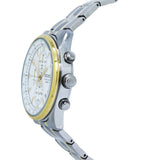 Seiko Chronograph Quartz White Dial Men's Watch #SSB380 - Watches of America #2