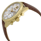 Seiko Chronograph Silver Dial Brown Leather Men's Watch #SPC088 - Watches of America #2