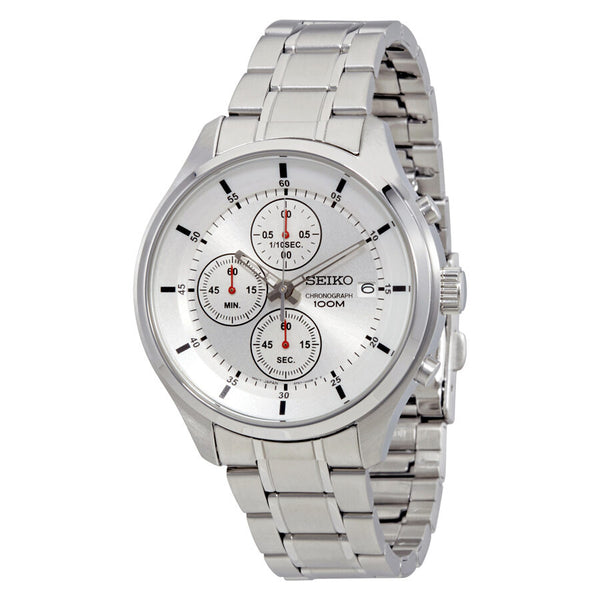 Seiko Chronograph Silver Dial Stainless Steel Men s Watch SKS535 Watches of America