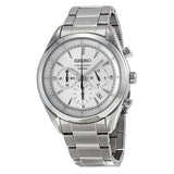 Seiko Chronograph Silver Dial Stainless Steel Men's Watch #SSB085 - Watches of America