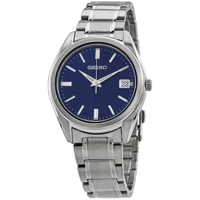 Seiko Classic Quartz Blue Dial Men's Watch #SUR317P1 - Watches of America