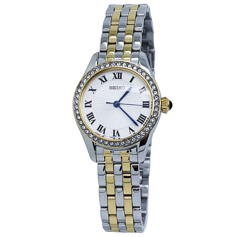 Seiko Classic Quartz Silver Dial Ladies Watch #SUR336 - Watches of America