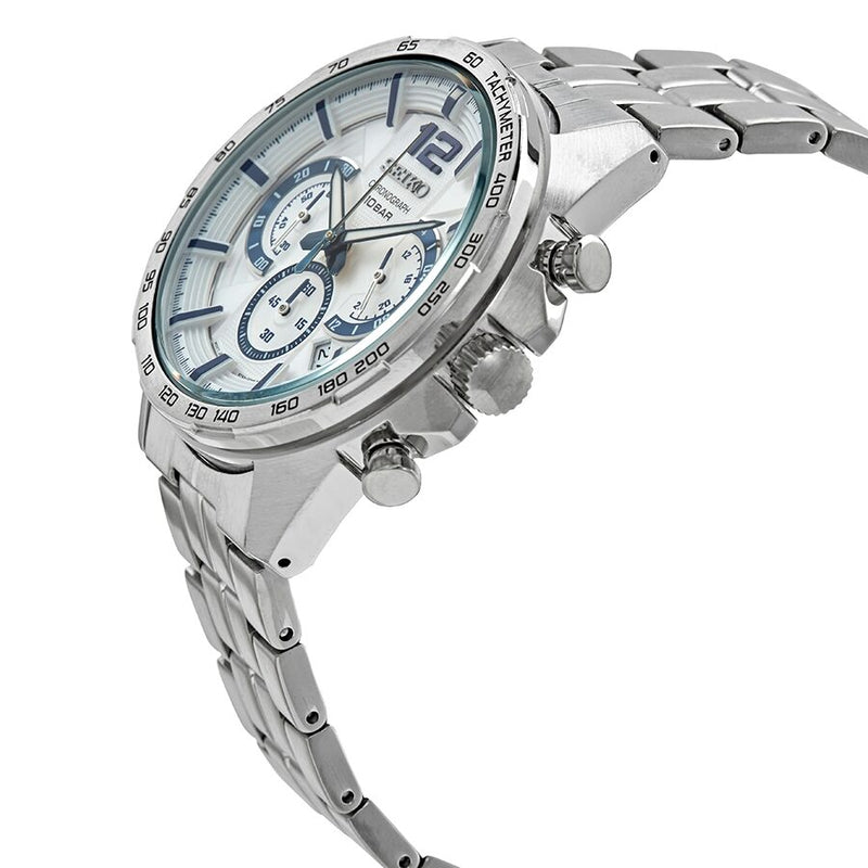 Seiko Conceptual Chronograph Quartz White Dial Men's Watch