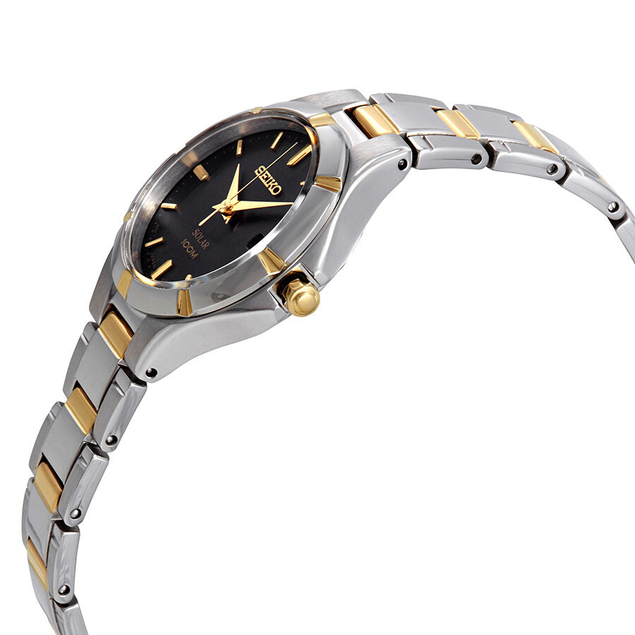 Seiko Core Black Dial Two tone Ladies Watch SUT316 Watches of America