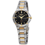 Seiko Core Black Dial Two-tone Ladies Watch #SUT316 - Watches of America