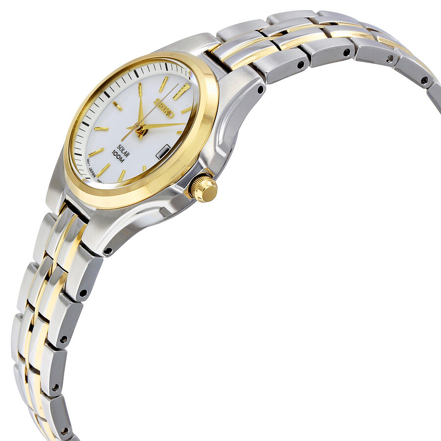 Seiko Core Silver Dial Two tone Ladies Watch SUT222 Watches of America