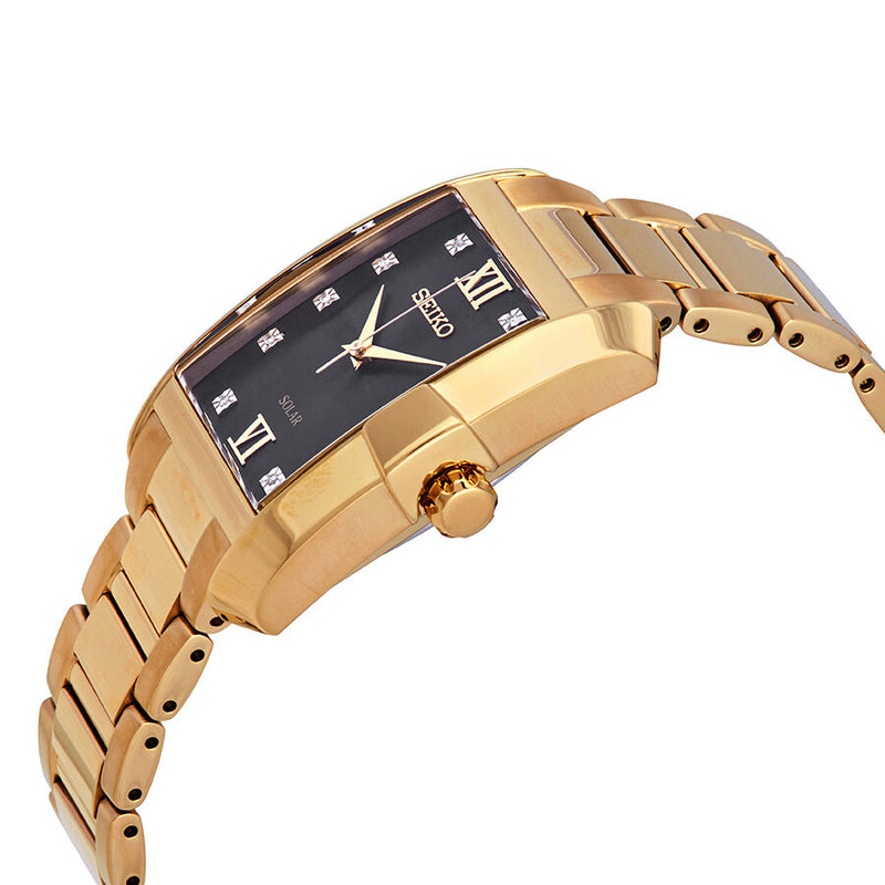 Men's seiko gold hot sale diamond watch