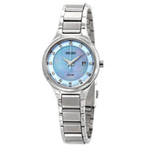 Seiko Diamonds Blue Mother of Pearl Dial Ladies Watch #SUT351 - Watches of America
