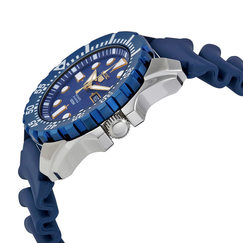 Seiko Diver Automatic Blue Dial Blue Rubber Men's Watch #SRP605K2 - Watches of America #2