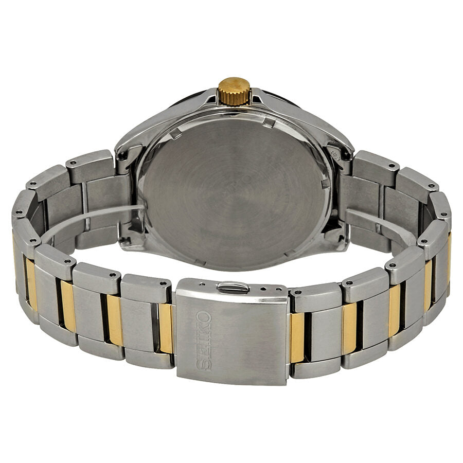 Seiko Essentials Black Dial Two-tone Men's Watch #SNE485 - Watches of America #3