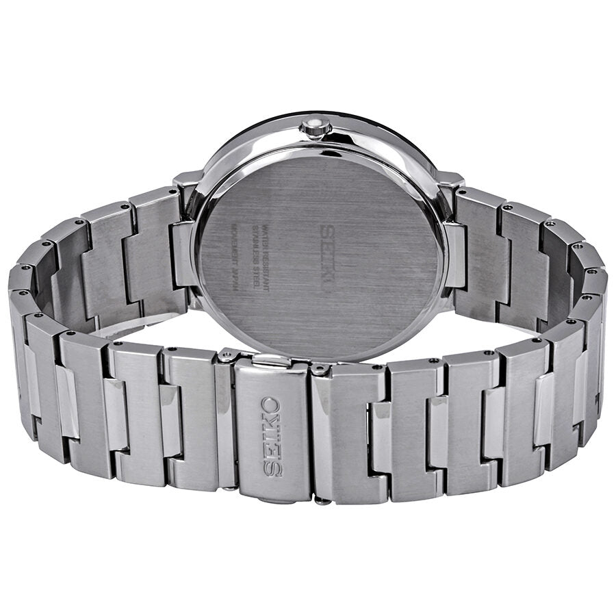 Seiko Essentials Black Dial Stainless Steel Men's Watch #SNE479 - Watches of America #3