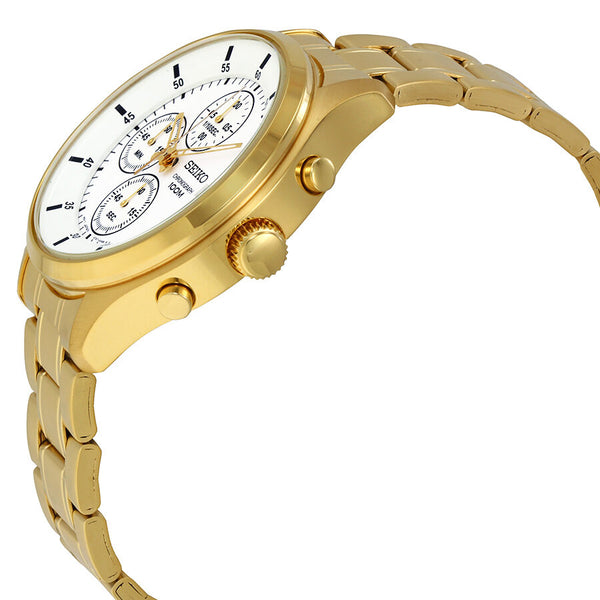 Seiko Chronograph White Dial Men's Watch #SKS544 - Watches of America #2