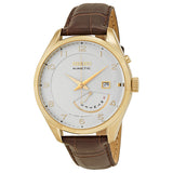 Seiko Kinetic White Dial Brown Leather Men's Watch #SRN052 - Watches of America