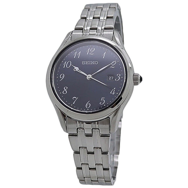 Seiko Neo Classic Quartz Blue Dial Ladies Watch #SUR641 - Watches of America