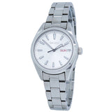 Seiko Neo Classic Quartz Silver Dial Ladies Watch #SUR349P1 - Watches of America