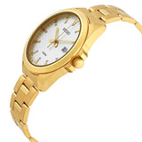 Seiko Neo Classic Silver Dial Yellow Gold-tone Men's Watch #SUR212 - Watches of America #2