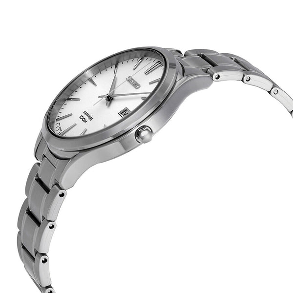 Seiko Neo Classic Silver Dial Stainless Steel Men's Watch #SGEG93 - Watches of America #2