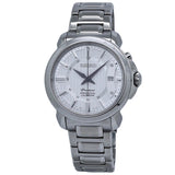 Seiko Premier Perpetual Quartz Silver Dial Men's Watch #SNQ155 - Watches of America