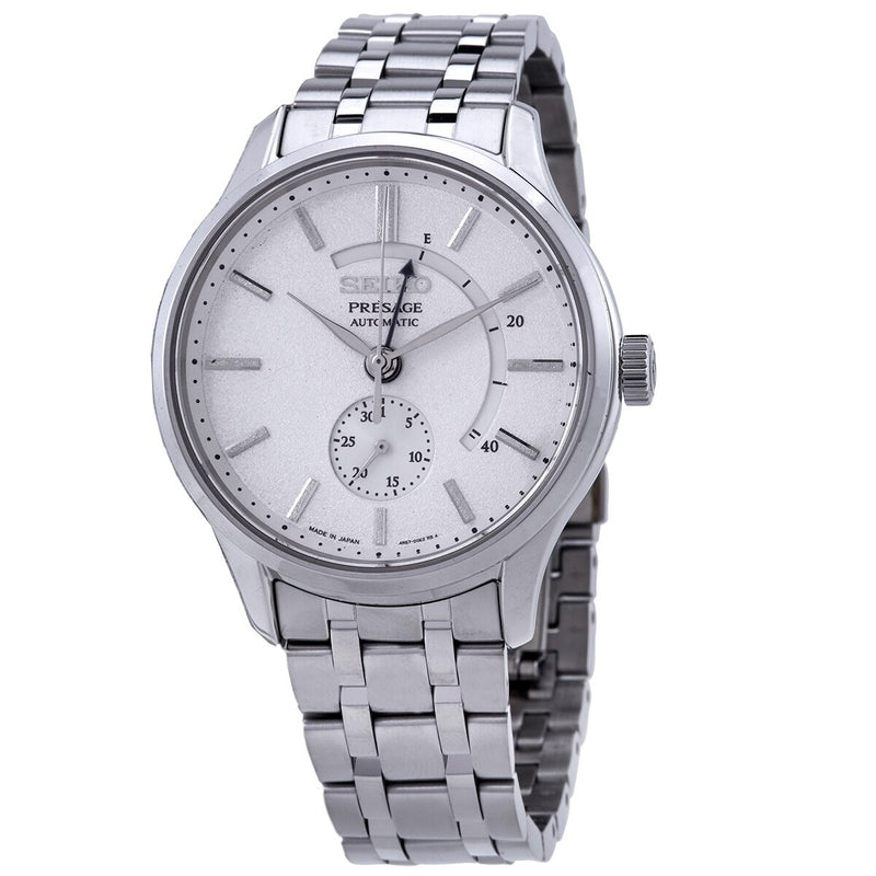 Seiko Presage Automatic Silver Dial Men's Watch #SSA395J1 - Watches of America